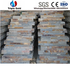 China Multicolor Cultured Slate,Rusty Slate Wall Cladding