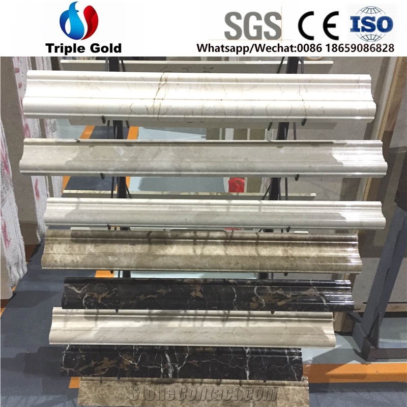 Samuel Beige Marble Border Lines Interior Stone