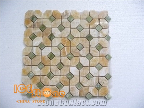 Honey Onyx Mosaic for Wall Cladding