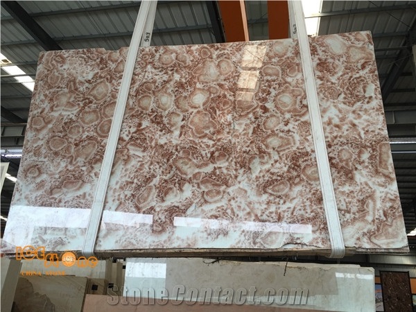 Rose Onyx/Red House Onyx from China/High Quality Slabs&Tiles