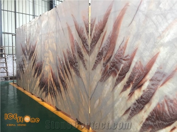 Rose Onyx/Red House Onyx from China/High Quality Slabs&Tiles
