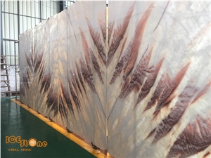 Rose Onyx/Red House Onyx from China/High Quality Slabs&Tiles