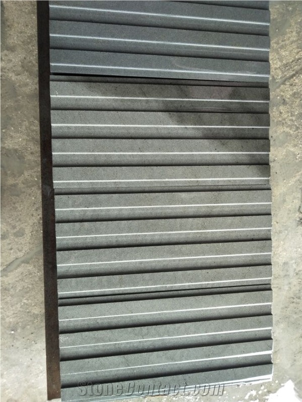 Chinese Black Basalt Tactile Blind Stone Pavers