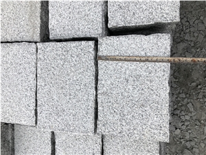 Sesame White Granite G603 Cobble Stone, Cube Stone