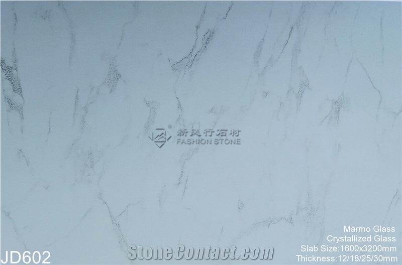 Crystallized Glass Calacatta Marble Slab, Kitchens,Bathrooms,Construction