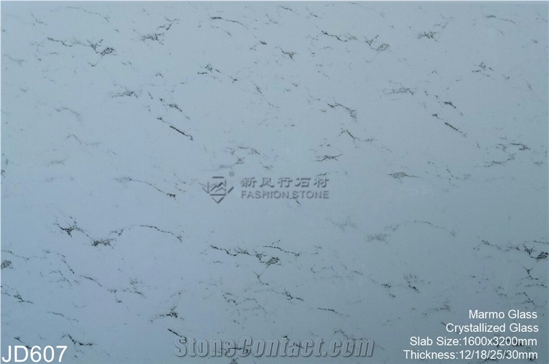 Crystallized Glass Stone Calacatta Marble Slab, Kitchens,Bathrooms,Construction