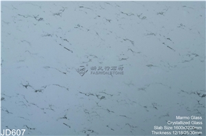 Crystallized Glass Stone Calacatta Marble Slab, Kitchens,Bathrooms,Construction