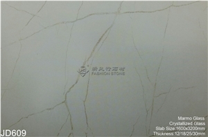 Crystallized Glass Stone Calacatta Marble Slab, Kitchens,Bathrooms,Construction