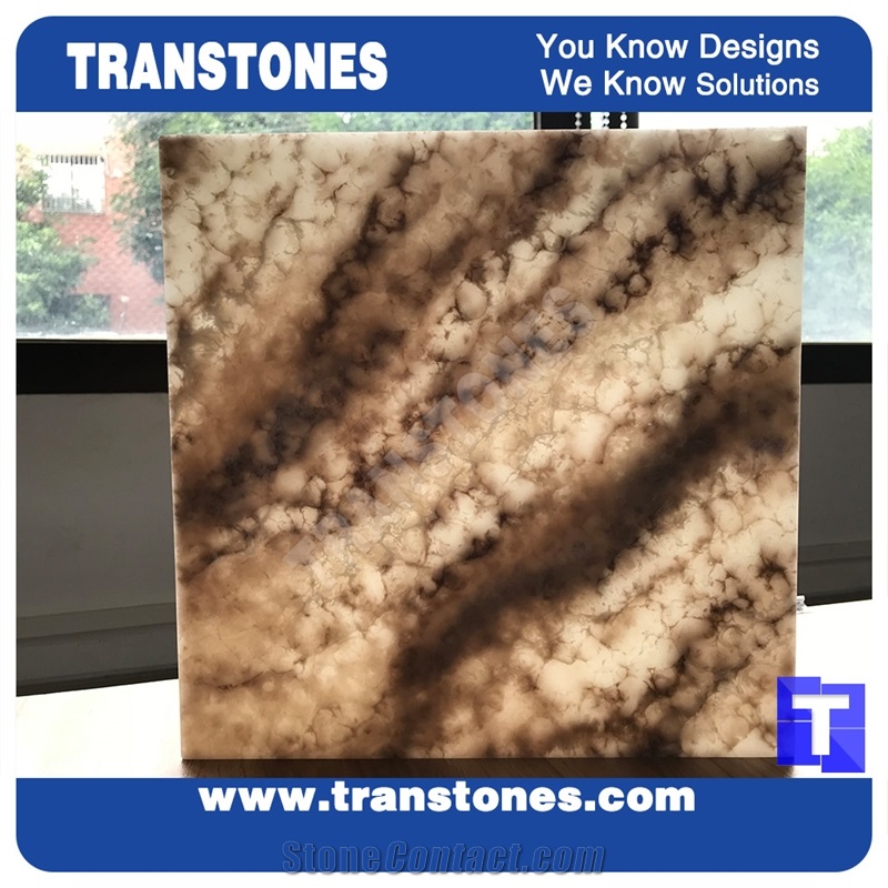 Faux Sheet Artificial Onyx Translucent Resin Panel