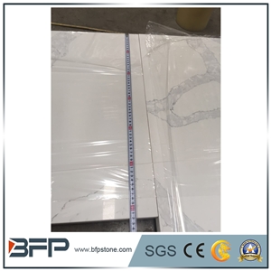 Calacatta Quartz Customized Countertop for Villa and Houses