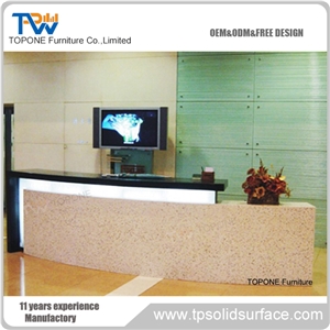 Acrylic Solid Surface Hair Salon Reception Desk Hair Salon Counter
