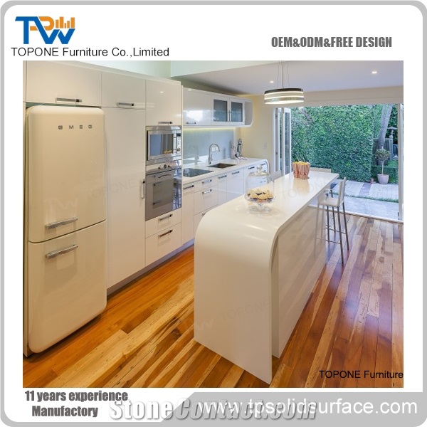 Acrylic Solid Surface Modern Fashionable Style Reception Counter