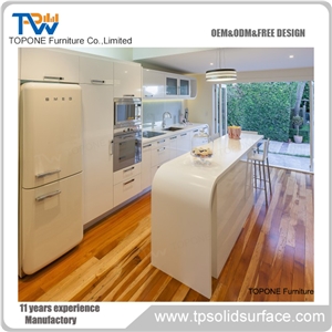 Acrylic Solid Surface Modern Fashionable Style Reception Counter