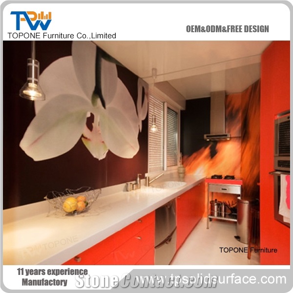 Acrylic Solid Surface Reception Desk Elegant Beautiful Design