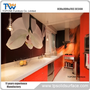 Acrylic Solid Surface Reception Desk Elegant Beautiful Design