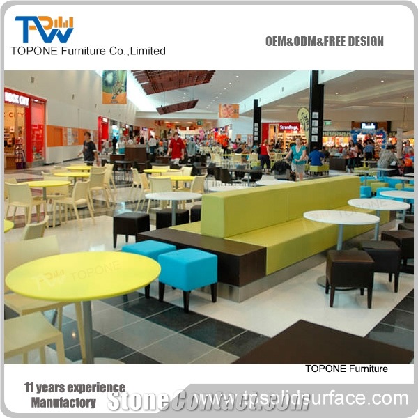 Artificial Marble Top Stainless Steel Frame Dining Table