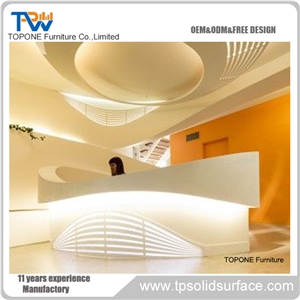Artificial Marble Used Reception Desk Marble Reception Desk
