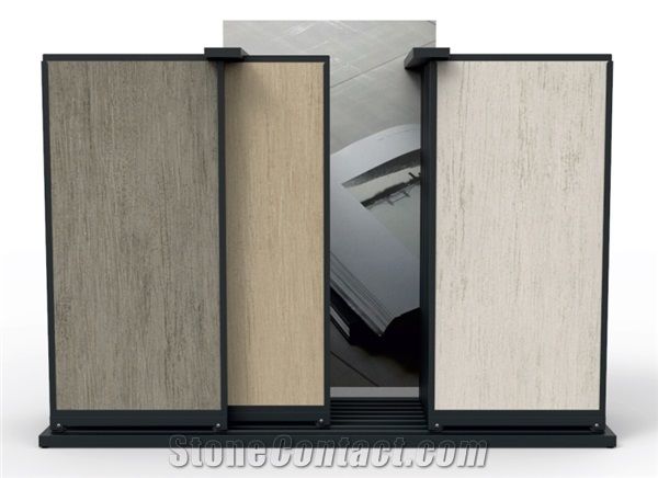 Pull Out Tile Display Racks for Showroom Stone Marble Stands