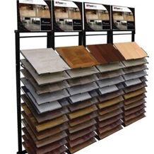 Xiamen Factory Display Racks for Hardwood Tiles Showroom Stands