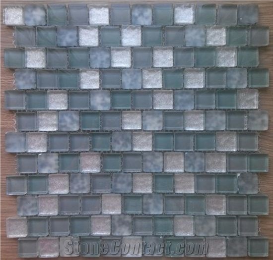 Crackle Crystal Glass Mosaic Tile