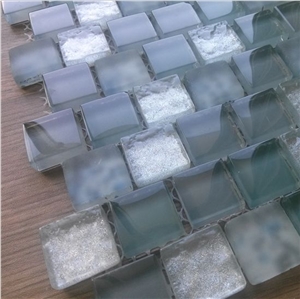 Crackle Crystal Glass Mosaic Tile