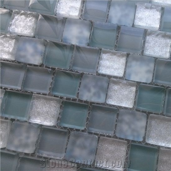 Crackle Crystal Glass Mosaic Tile