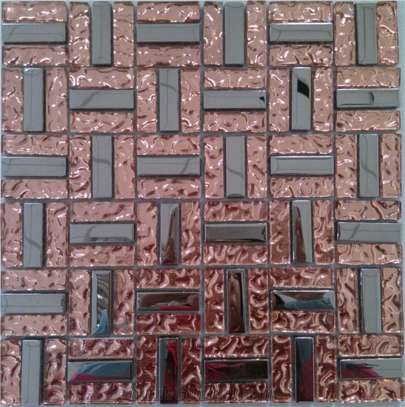 Galvanized Glass Mosaic Tile