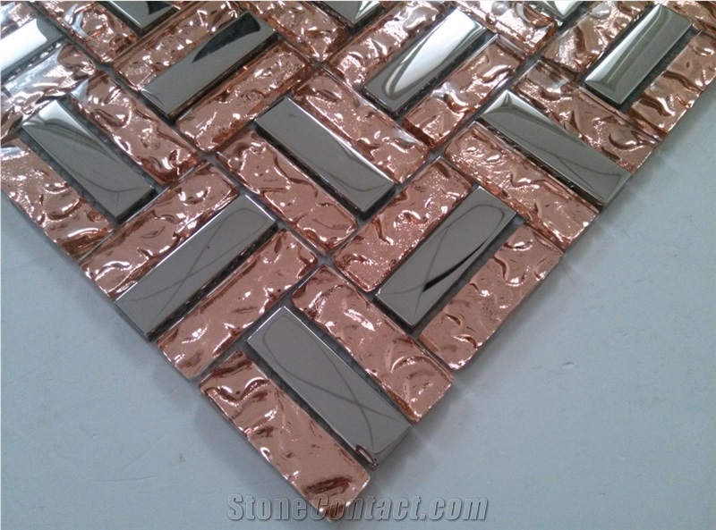 Galvanized Glass Mosaic Tile