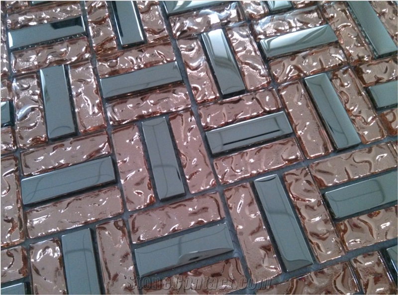 Galvanized Glass Mosaic Tile