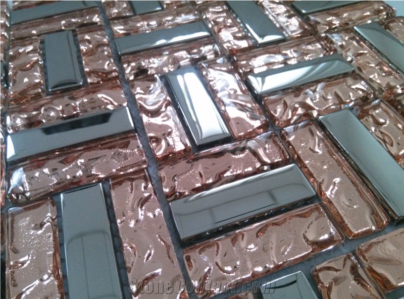 Galvanized Glass Mosaic Tile