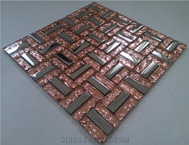Galvanized Glass Mosaic Tile