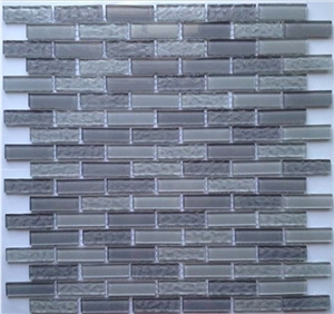 Grey Crystal Glass Mosaic