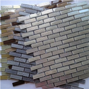 Grey Crystal Glass Mosaic