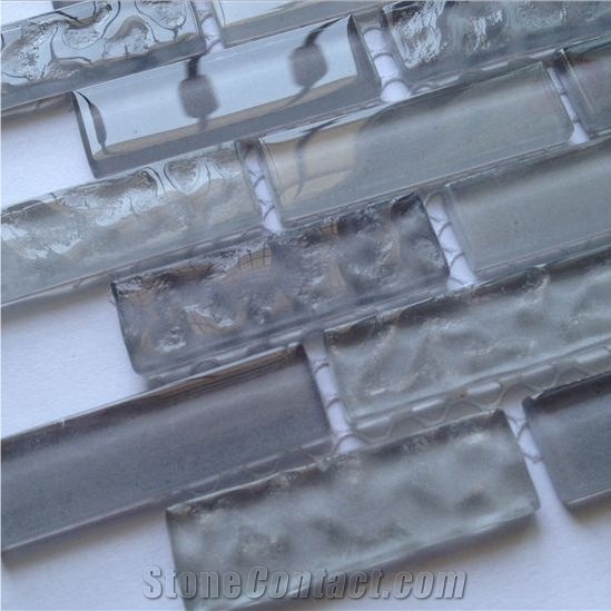 Grey Crystal Glass Mosaic