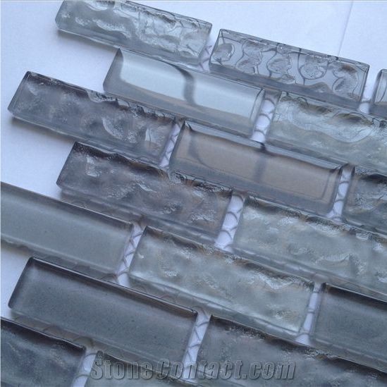 Grey Crystal Glass Mosaic
