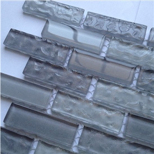 Grey Crystal Glass Mosaic