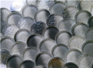 Grey Scale Glass Mesh Mounted Mosaic Kitchen Home Decorate Tile