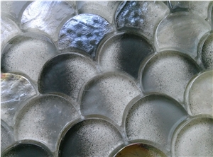 Grey Scale Glass Mesh Mounted Mosaic Kitchen Home Decorate Tile