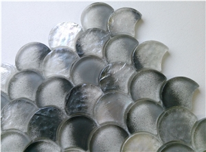 Grey Scale Glass Mesh Mounted Mosaic Kitchen Home Decorate Tile