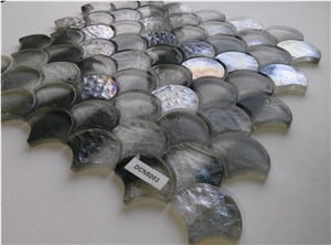 Grey Scale Glass Mesh Mounted Mosaic Kitchen Home Decorate Tile