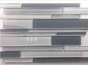 Linear Strips Glass Mosaic