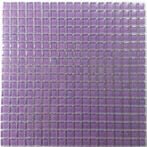 Purple Pure Crystal Glass Wall Tile Kitchen Bathroom Chipped Mosaic