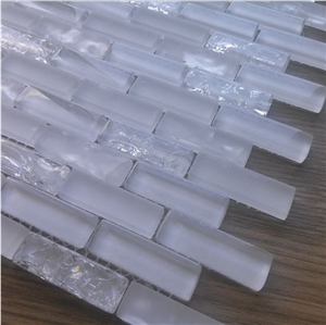Super White Glass Mosaic Tile