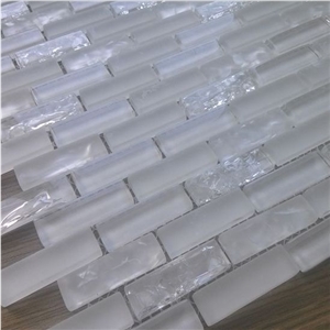 Super White Glass Mosaic Tile