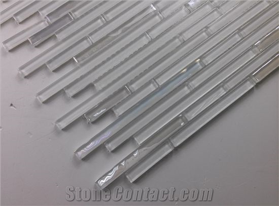 Supper White Glass Mosaic Tile