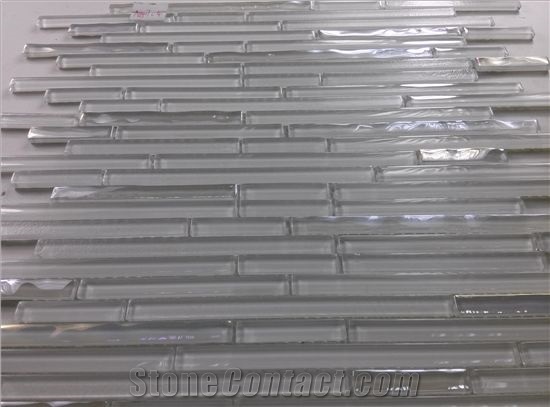 Supper White Glass Mosaic Tile