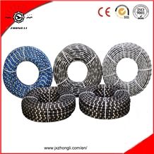 11.5mm 10.5mm Rubber Diamond Wire Saws for Granite Quarrying