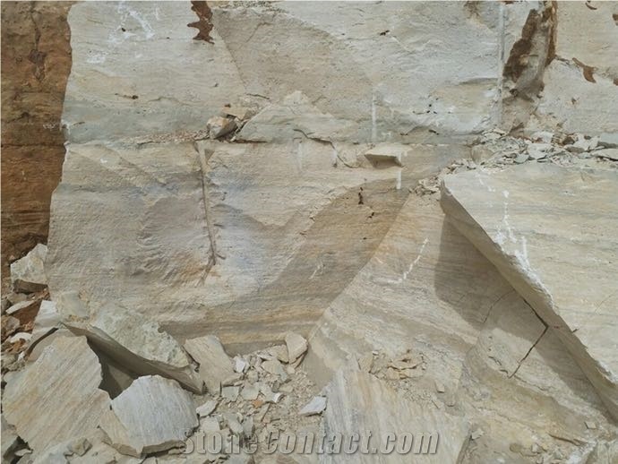 Beige Travertine Block, Pakistan Beige Travertine