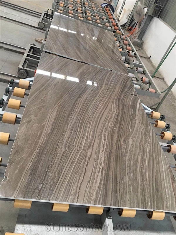 Coffee Wood Grain Marble New Polished Slab