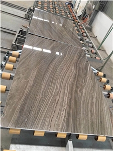 Coffee Wood Grain Marble New Polished Slab
